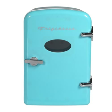 Compact Retro Mini Fridge for Home or Travel