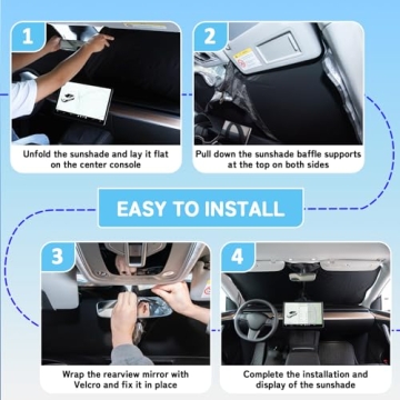 SLOGENTO Windshield Sun Shade for Honda Civic 2012-2015