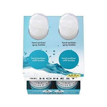 Honest Hand Sanitizer Spray | Unscented & Moisturizing | 4-Pack