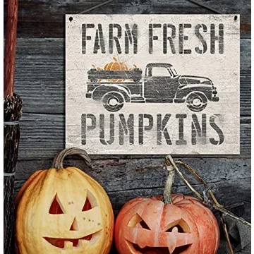 Farm Fresh Pumpkins Rustic Fall Decor Wood Sign
