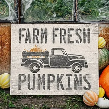 Farm Fresh Pumpkins Rustic Fall Decor Wood Sign