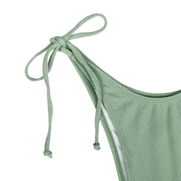 Shop ZAFUL Ribbed Straps Tanga Bikini for Summer Fun