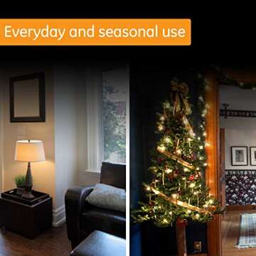 GE 24-Hour Indoor Plug-In Outlet Timer, 1 Polarized Outlet, Timers for Electrical Outlets Indoor, Light Timers Indoor, 30 Minute Intervals, Daily ON/OFF Cycle, Christmas Tree Timer, 2 Pack, 56177