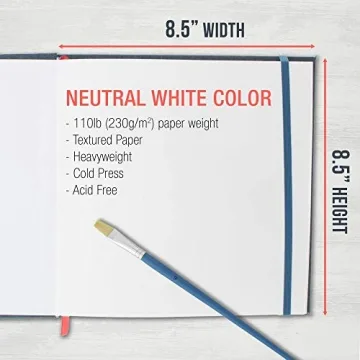 Premium 2-Pack U.S. Art Supply Watercolor Books 8.5"