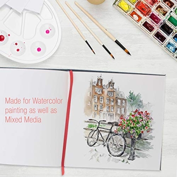 Premium 2-Pack U.S. Art Supply Watercolor Books 8.5"