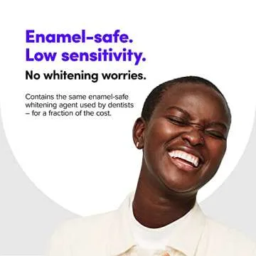 SmileDirectClub Teeth Whitening Kit with LED Light - 4 Pack Gel Pens - Professional Strength Hydrogen Peroxide