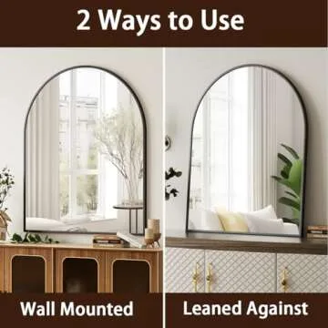 Elegant Arched Top Mirror for Bathroom and Bedroom