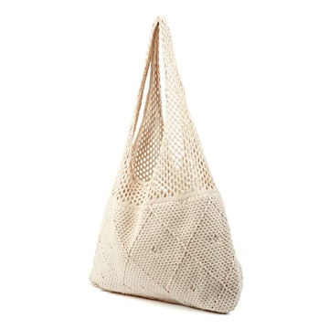 Stylish Stizimn Crochet Beach Tote Bag for Summer Fun