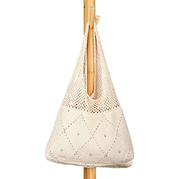 Stylish Stizimn Crochet Beach Tote Bag for Summer Fun