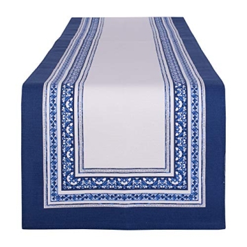 DII Porto Stripe Table Runner - Stylish 14x72 Home Decor