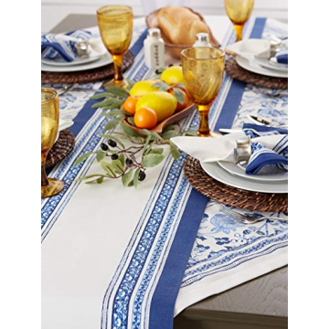 DII Porto Stripe Table Runner - Stylish 14x72 Home Decor