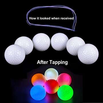 TRUEGOOD LED Golf Balls, Light up Led Golf Balls, Best Novelty Gift for Golfers -Don't let The Sunset Stop You from Playing Golf