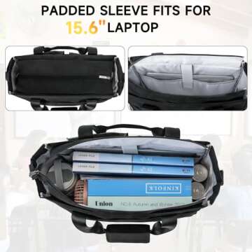 Jaffzora Teacher Tote Bag - Large Utility Work Bag for Women