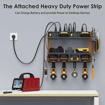 Modular Power Tool Organizer with Charging Station