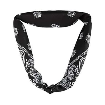 Levi's Men's 100% Cotton Multi-purpose Bandana Gift Sets – Headband, Wrap, Protective Coverage, Black, Pack 3
