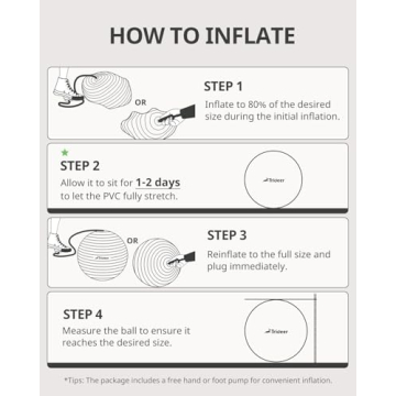 Trideer Yoga Ball - Ultimate Fitness and Therapy Solution