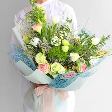 Korean Jacquard Net Mesh Floral Wrapping Paper 50cm x 5Yard