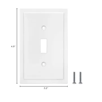 Modern Edge Decorative Wall Plate for Upscale Home Decor