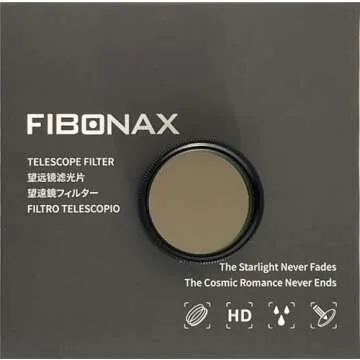 FIBONAX 1.25 Inch Telescope Filter, UHC Filter Reduce Light Polution, Enhance Astrophotography Images Contrast, Stackable Alloy Frame, 1.25 Inches Telescope Accessories, Gifts for Stargazers