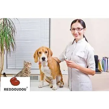 Digital Pet Thermometer for Accurate Fever Detection, Suitable for Cats/Dogs/Horse/Veterinarian, Waterproof Pet Thermometer, Fast and Accurate Measurements in 20 Seconds (Orange)