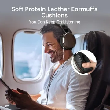 SEJJ Wired Studio Headphones - Over-Ear Monitor Headset for Audiophiles