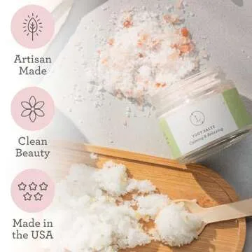 Lizush Lemongrass 6-Piece Spa Gift Set for Women - Relaxing Self-Care Basket, Luxury Handmade Body Care Items for Premium Relaxation - With Love