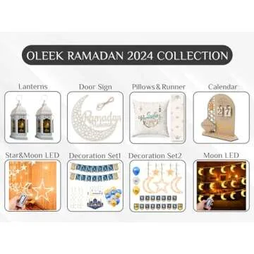 OLEEK Ramadan Wreath for Elegant Home Decor & Gifts