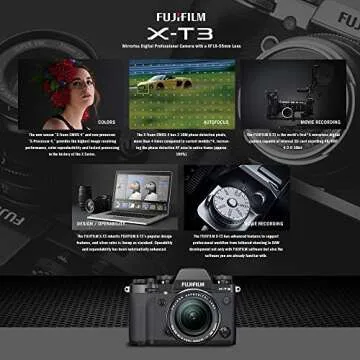 Fujifilm X-T3 WW Mirrorles Digital Professional Camera (16755683) Comes with a XF18-55mm Lens Kit, Plus a Basic Accessories Bundle