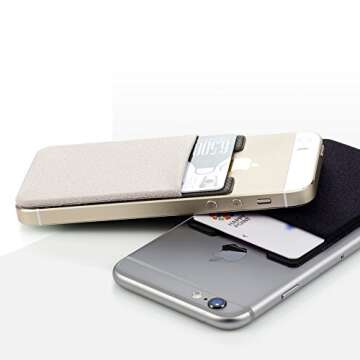 Sinjimoru Cell Phone Wallet - Adhesive Card Holder