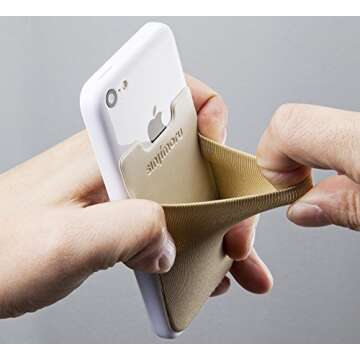 Sinjimoru Cell Phone Wallet - Adhesive Card Holder