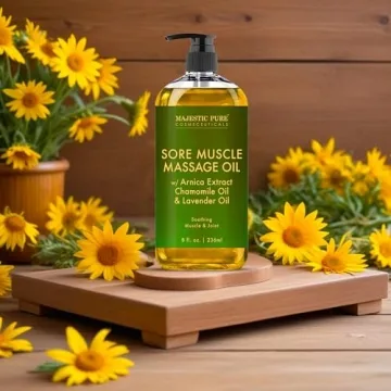 Majestic Pure Arnica Sore Muscle Massage Oil for Recovery