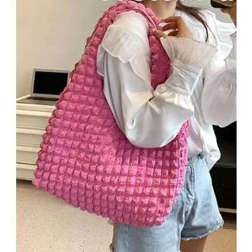 Bubble Hobo Bags for Women Bubble Tote Bag Cloud Shoulder Bag Hobo Bag Casual Purses Satchel Work Bag