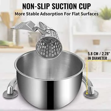VEVOR Rotary Cheese Grater with 5 Stainless Steel Cones