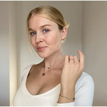 Handmade Silver December Birthstone Choker Necklace, 14 Inches - Blue Topaz, Sterling Silver - Birthday Gift, Present for Girl, Woman, Friend, Daughter, Wife, Mom, Her - Layering Gemstone Jewelry