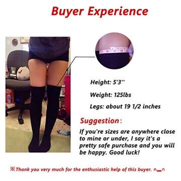 TOCONFFON Women's Over The Knee High Socks Thigh High Socks Long Cotton Socks for Daily Wear, Cosplay(White)