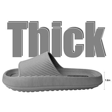 JaneTroides Slippers for Women and Men Thick Platform Summer Beach Eva Soft Sole Slide Sandals Leisu...