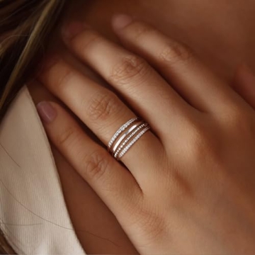 Trendy Tasiso Stackable Gold Rings for Women