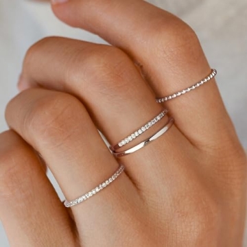 Trendy Tasiso Stackable Gold Rings for Women