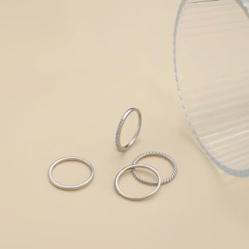 Trendy Tasiso Stackable Gold Rings for Women