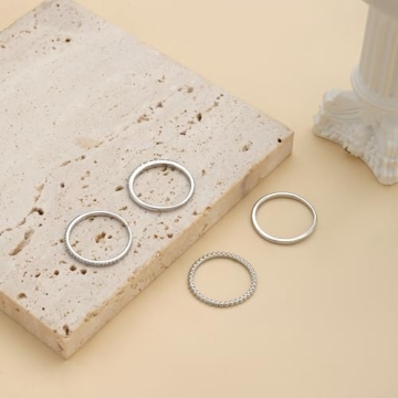 Trendy Tasiso Stackable Gold Rings for Women