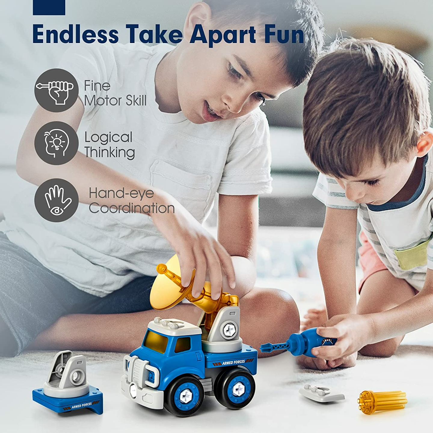 STEM Building Toys for 5 Year Old Boys - 5 in 1