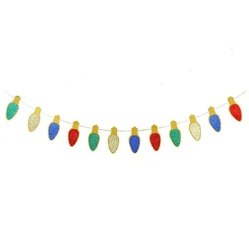 Gold Lets Get Lit Banner Christmas Party Banner, Let's Get Lit Garland Christmas Holiday Banner for Ugly Christmas Sweater Party Decorations, Merry Friendsmas Christmas Party Decorations