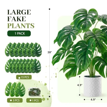 28'' Large Artificial Plants for Indoor Decor