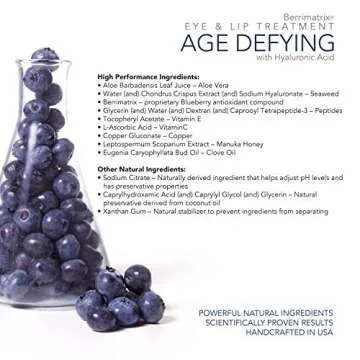 Airelle Age-Defying Eye and Lip Treatment | Anti Aging, Helps Reduce Wrinkles, Fine Lines | Dermatologist Recommended | Hyaluronic Acid, Berrimatrix | Natural Ingredients | .3 Fl Oz
