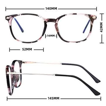 Aisprts Blue Light Blocking Glasses,Anti Eyestrain & UV Glare,Computer Reading/Gaming/TV/Phones Glasses for Women Men (Black&White)