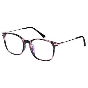 Aisprts Blue Light Blocking Glasses,Anti Eyestrain & UV Glare,Computer Reading/Gaming/TV/Phones Glasses for Women Men (Black&White)