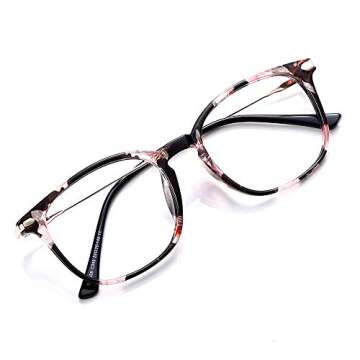 Aisprts Blue Light Blocking Glasses,Anti Eyestrain & UV Glare,Computer Reading/Gaming/TV/Phones Glasses for Women Men (Black&White)