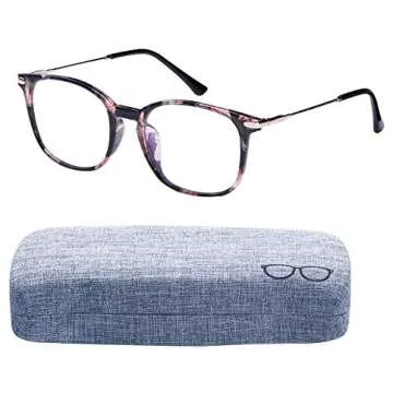 Aisprts Blue Light Blocking Glasses,Anti Eyestrain & UV Glare,Computer Reading/Gaming/TV/Phones Glasses for Women Men (Black&White)