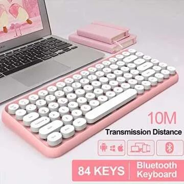 FELICON Mini Bluetooth Keyboard for Stylish Typing