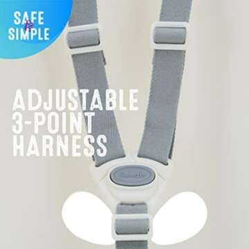 Swurfer Coconut Toddler Swing Comfy Baby Outdoor, 3- Point Adjustable Safety Harness, Secure, Safe Q...